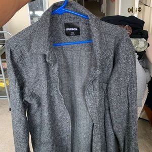 RSQ Formal Charcoal Recycled Button-up
